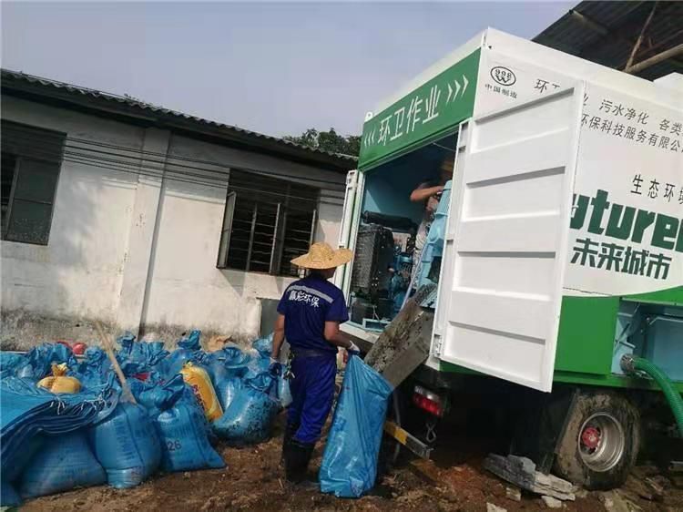 迎江工业污泥压干处理